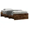 Image de vidaXL Cadre de lit sans matelas chêne fumé 90x190cm bois d'ingénierie