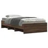 Image de vidaXL Cadre de lit sans matelas chêne marron 75x190cm bois ingénierie