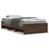 Image de vidaXL Cadre de lit sans matelas chêne marron 75x190cm bois ingénierie
