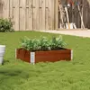 Image de vidaXL Jardinière marron 80x60 cm bois massif de pin