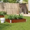 Image de vidaXL Jardinière marron 120x80 cm bois massif de pin