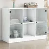 Image de vidaXL Buffet blanc 102x37x75,5 cm bois d'ingénierie