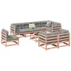 Image de vidaXL Salon de jardin 9 pcs bois massif sapin de douglas