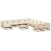 Image de vidaXL Salon de jardin 12 pcs bois de pin massif