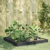Image de vidaXL Lit surélevé de jardin anthracite 100x100x18,5 cm acier
