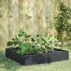 Image de vidaXL Lit surélevé de jardin anthracite 100x100x33,5 cm acier