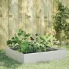 Image de vidaXL Lit surélevé de jardin 100x100x33,5 cm acier inoxydable