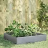Image de vidaXL Lit surélevé de jardin 100x100x33,5 cm acier inoxydable