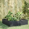 Image de vidaXL Lit surélevé de jardin anthracite 100x100x41 cm acier