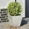 Image de vidaXL Jardinières 2 pcs 30x30x30 cm acier inoxydable