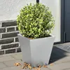 Image de vidaXL Jardinières 2 pcs 30x30x30 cm acier galvanisé