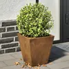 Image de vidaXL Jardinières 2 pcs 30x30x30 cm acier résistant aux intempéries