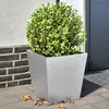 Image de vidaXL Jardinières 2 pcs 40x40x40 cm acier galvanisé