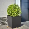 Image de vidaXL Jardinière noir 50x50x50 cm acier