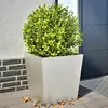 Image de vidaXL Jardinières 2 pcs 50x50x50 cm acier inoxydable
