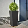 Image de vidaXL Jardinière noir 35x35x75 cm acier