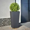 Image de vidaXL Jardinière anthracite 35x35x75 cm acier