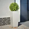 Image de vidaXL Jardinière 35x35x75 cm acier inoxydable