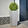 Image de vidaXL Jardinière 35x35x75 cm acier galvanisé