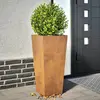 Image de vidaXL Jardinières 2 pcs 35x35x75 cm acier résistant aux intempéries