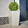 Image de vidaXL Jardinière 45x45x75 cm acier inoxydable