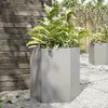 Image de vidaXL Jardinière hexagone 46x40x45 cm acier inoxydable