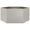 Image de vidaXL Jardinière hexagone 104x90x45 cm acier inoxydable