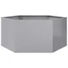 Image de vidaXL Jardinière hexagone 104x90x45 cm acier galvanisé