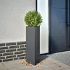 Image de vidaXL Jardinières 2 pcs anthracite triangulaire 30x26x75 cm acier