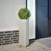 Image de vidaXL Jardinière triangulaire 30x26x75 cm acier inoxydable