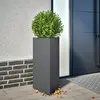 Image de vidaXL Jardinière anthracite triangulaire 40x34,5x75 cm acier
