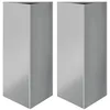 Image de vidaXL Plantenbakken 2 st driehoek 40x34,5x75 cm gegalvaniseerd staal