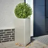 Image de vidaXL Jardinière triangulaire 50x43x75 cm acier inoxydable