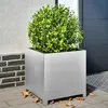 Image de vidaXL Jardinière 50x50x50 cm acier galvanisé