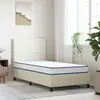 Image de vidaXL Matelas en mousse à mémoire de forme blanc 90x190x17 cm doux
