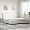 Image de vidaXL Matelas en mousse à mémoire de forme blanc 200x200x17 cm doux