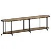 Image de vidaXL Meuble TV 160x42x40 cm bois massif de manguier brut