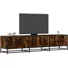 Image de vidaXL Meuble TV chêne fumé 180x35x41 cm bois d'ingénierie