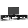 Image de vidaXL Meuble TV noir 270x40x46 cm bois d'ingénierie