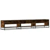 Image de vidaXL Meuble TV chêne fumé 270x40x46 cm bois d'ingénierie