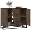 Image de vidaXL Buffet chêne marron 92x35x76 cm Bois d'ingénierie