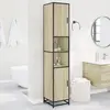 Image de vidaXL Armoire de salle de bain chêne sonoma bois d'ingénierie métal