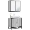 Image de vidaXL Ensemble de meubles de salle de bain 2 pcs Sonoma gris