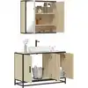 Image de vidaXL Ensemble de meubles de salle de bain 2 pcs chêne sonoma