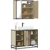 Image de vidaXL Ensemble de meubles de salle de bain 2 pcs chêne sonoma