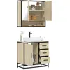 Image de vidaXL Ensemble de meubles de salle de bain 2 pcs chêne sonoma