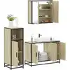 Image de vidaXL Ensemble de meubles de salle de bain 3 pcs chêne sonoma