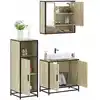 Image de vidaXL Ensemble de meubles de salle de bain 3 pcs chêne sonoma