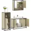 Image de vidaXL Ensemble de meubles de salle de bain 3 pcs chêne sonoma