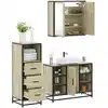 Image de vidaXL Ensemble de meubles de salle de bain 3 pcs chêne sonoma